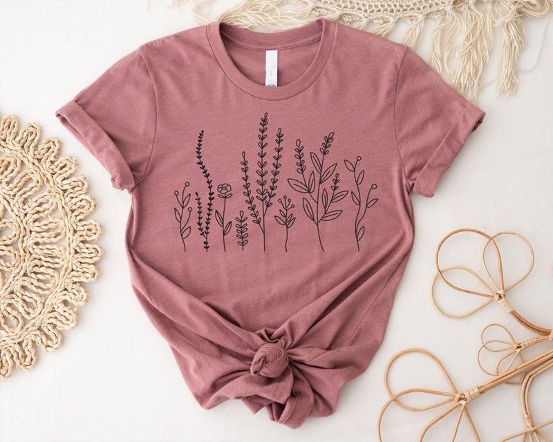 JAJADO Wild Flower Stencils 4pcs  Self Adhesive Silk Screen Stencils Rose Flower Animal Plant Spring DIY Stencils for Painting on Wood  T-Shirt  Chalkboard  Wall  Canvas  Home Decor - Image 5